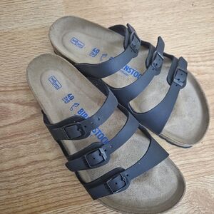 Birkenstock Black Triple Buckle Sandals